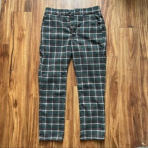 American Eagle Super High Waisted Plaid Pants